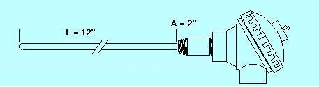 Thermocouple Probe with Explosion Head